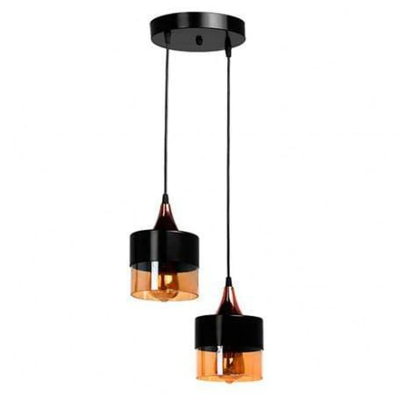 Suspension Verre Et Metal Industriel