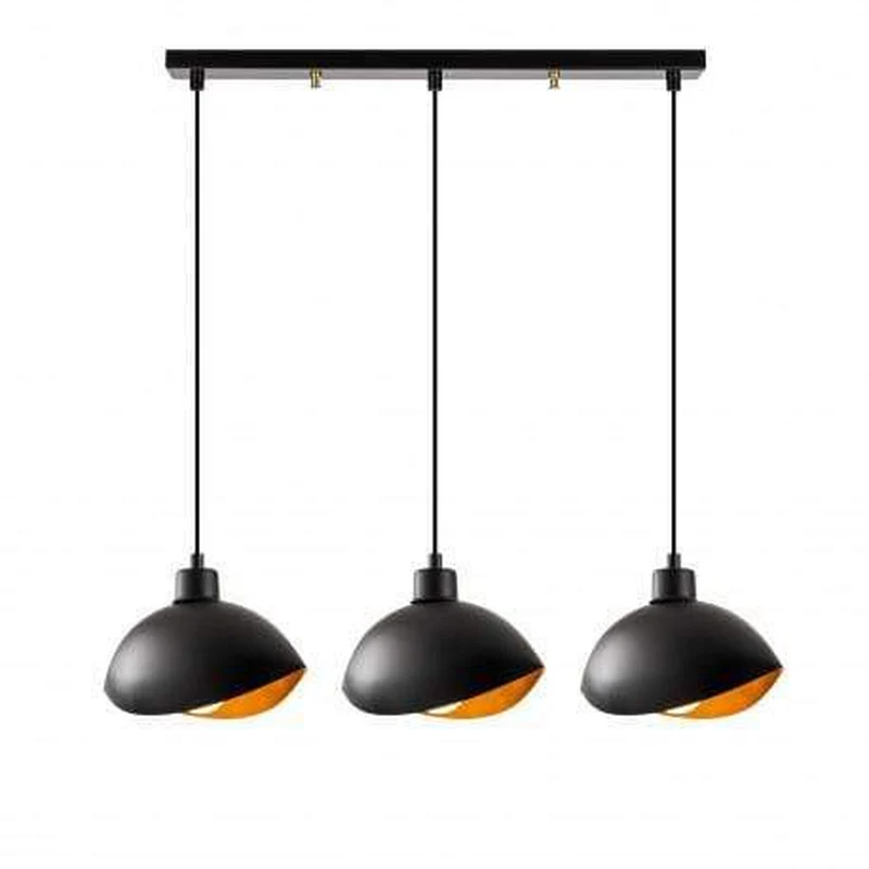 Luminaire Suspension Metal Noir