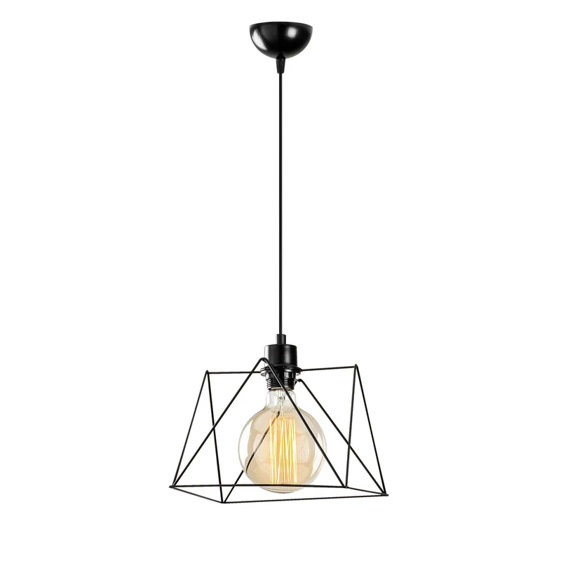 Suspension Metal Noir Industriel