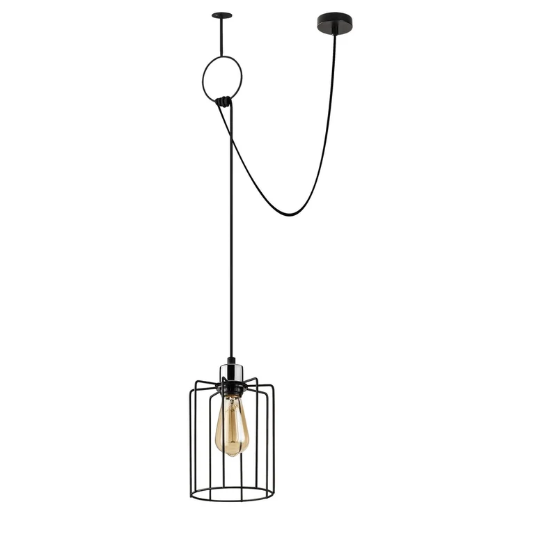 Suspension Industrielle Noire