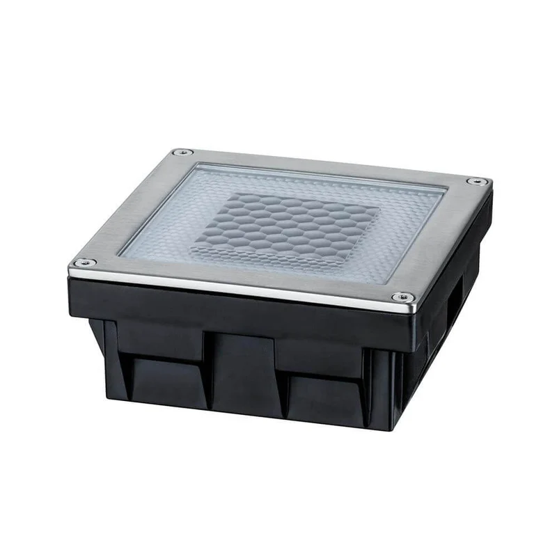 LED Solar Bodeneinbauleuchte Cube IP67 Edelstahl