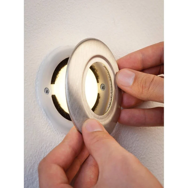 Special EBL LED Abdeckung rund 86mm Edelstahl