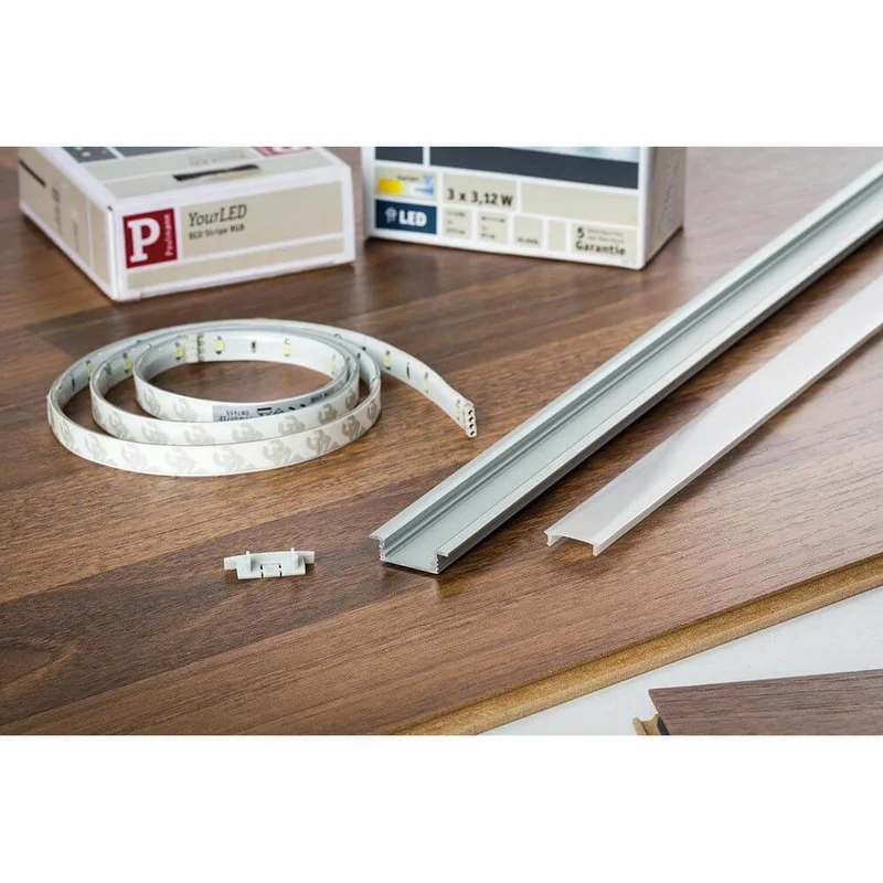 Function Floor Profil mit Diffusor 200cm Alu eloxiert Satin Alu