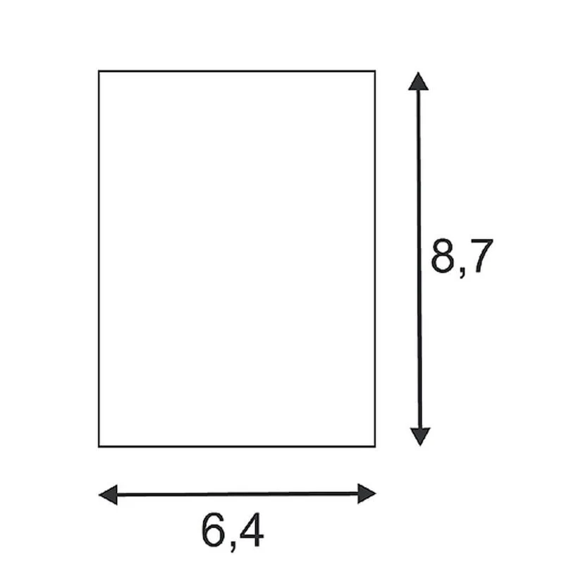 Quad 1 Wandleuchte eckig weiß LED 1x3W 3000K