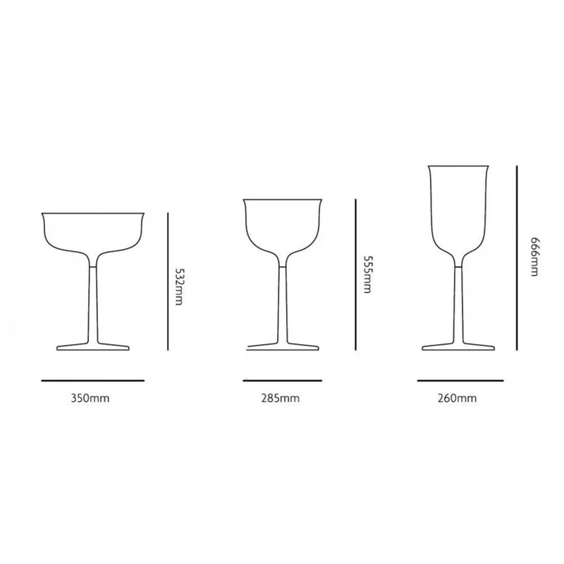 Goblets Tischleuchte transparent