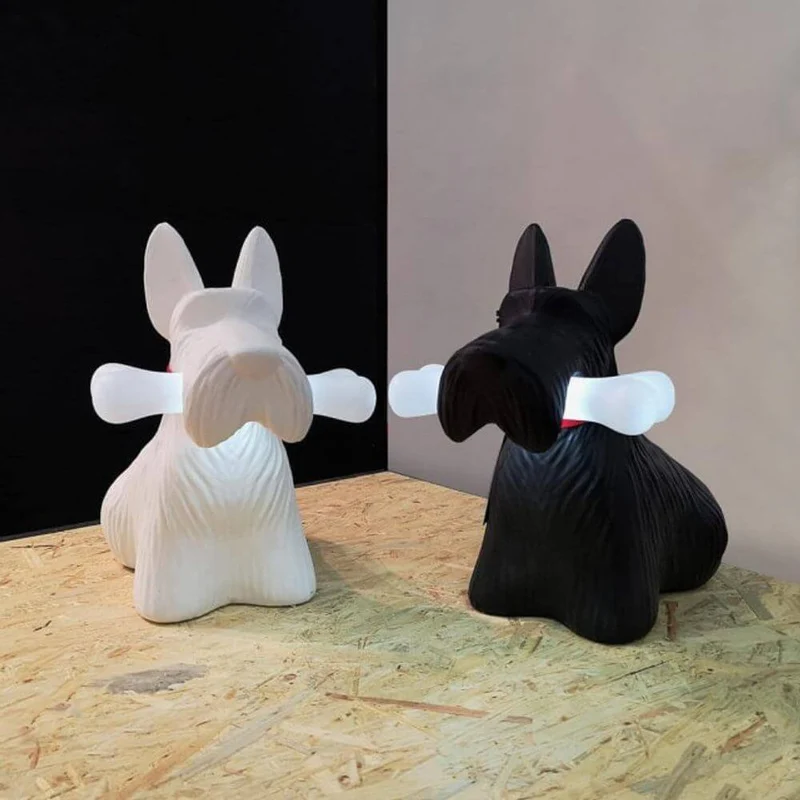 Scottie LED Akku Bodenleuchte Hund