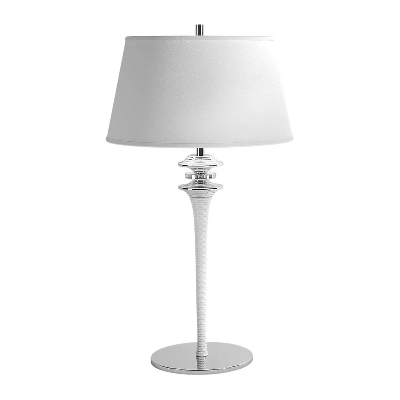 Lampe Blanche Et Argent