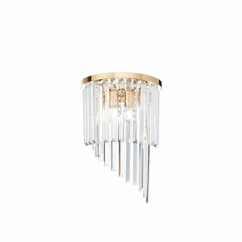 Petit plafonnier Doré Cristal Luxe