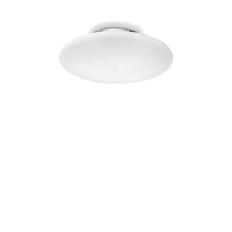 Plafonnier En Verre Blanc