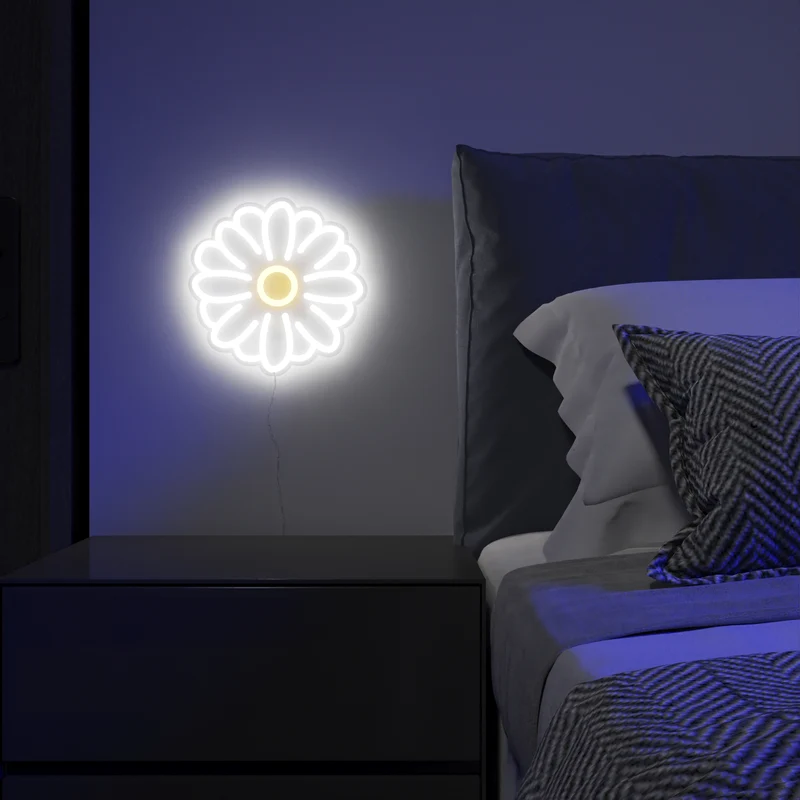 Tripping Daisy, signe en néon LED