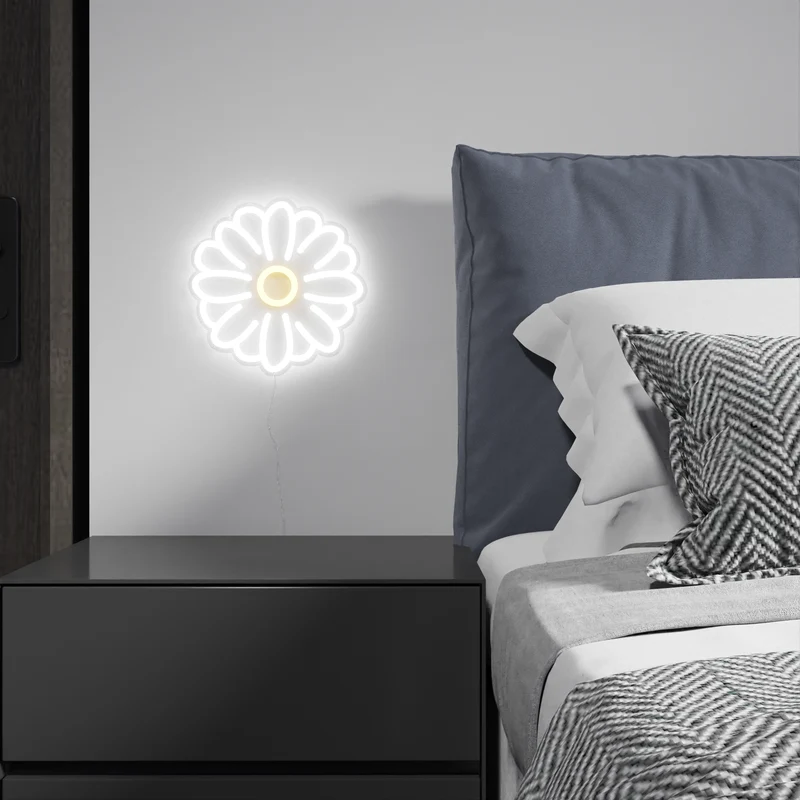 Tripping Daisy, signe en néon LED