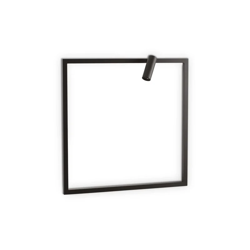 Applique noire Eclairage LED carré