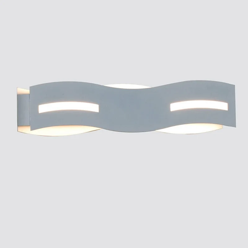 LED Wandlampe Wave Nickel-Matt, Chrom