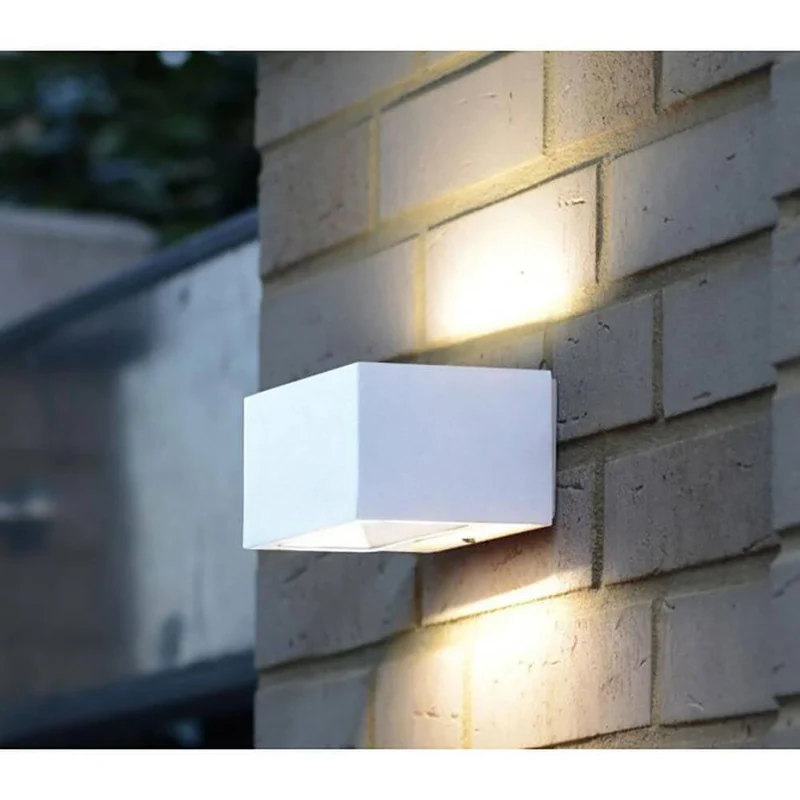 LED Außenwandleuchte Gemini IP54 Weiß