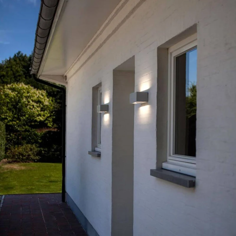 LED Außenwandleuchte Gemini IP54 Weiß