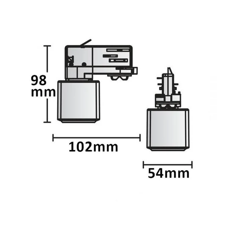3-Phasen Steckdose mit Adapter mit Schutzkontaktstecker Weiß
