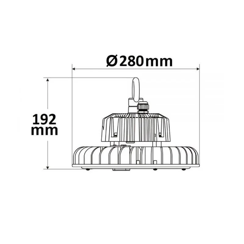 LED Hallenstrahler 200W 28000lm 60° IP65 1-10V Dimmbar Neutralweiß