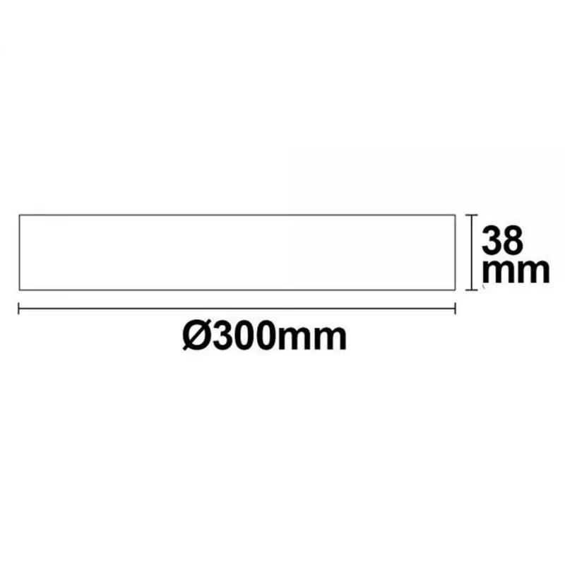 LED Deckenleuchte weiß 24W rund 30cm Warmweiß Dimmbar