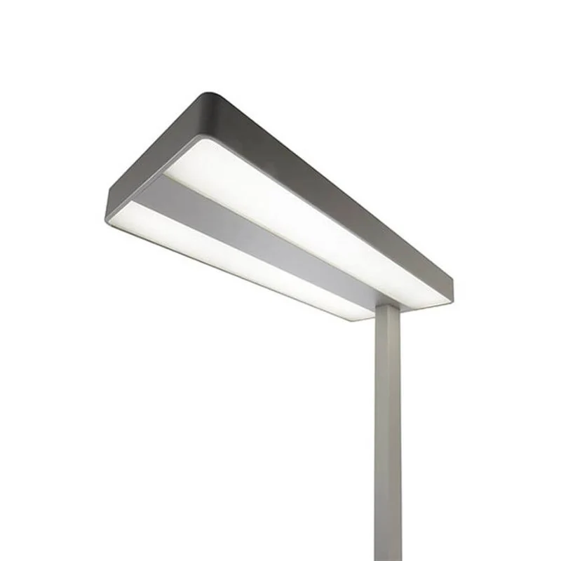 LED Büro Stehleuchte Office Pro 8300lm Dimmbar 4000K Silberfarben