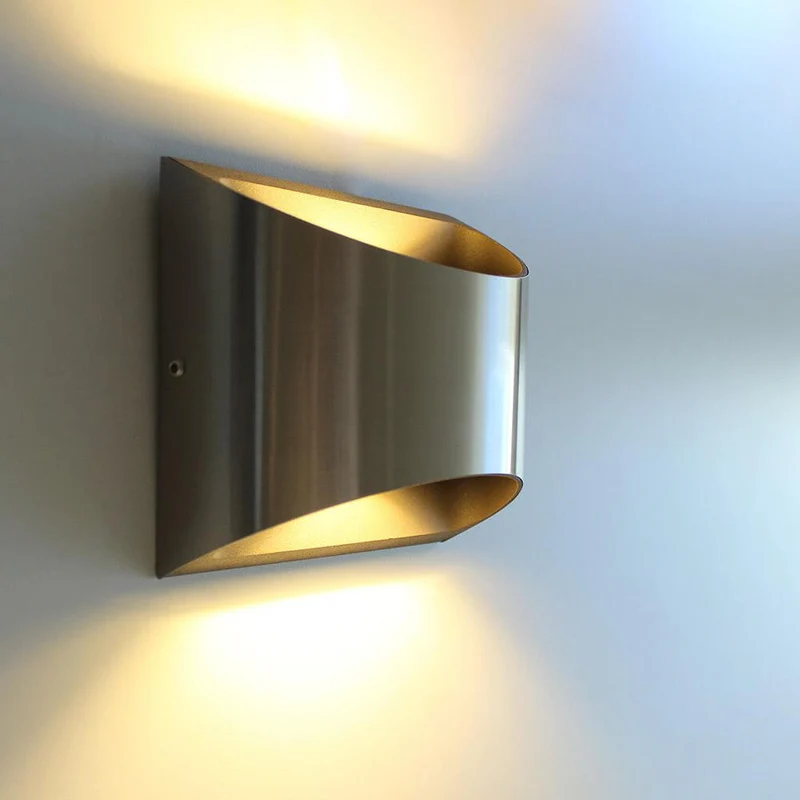 LED Außenwandleuchte Dodd IP54 Edelstahl