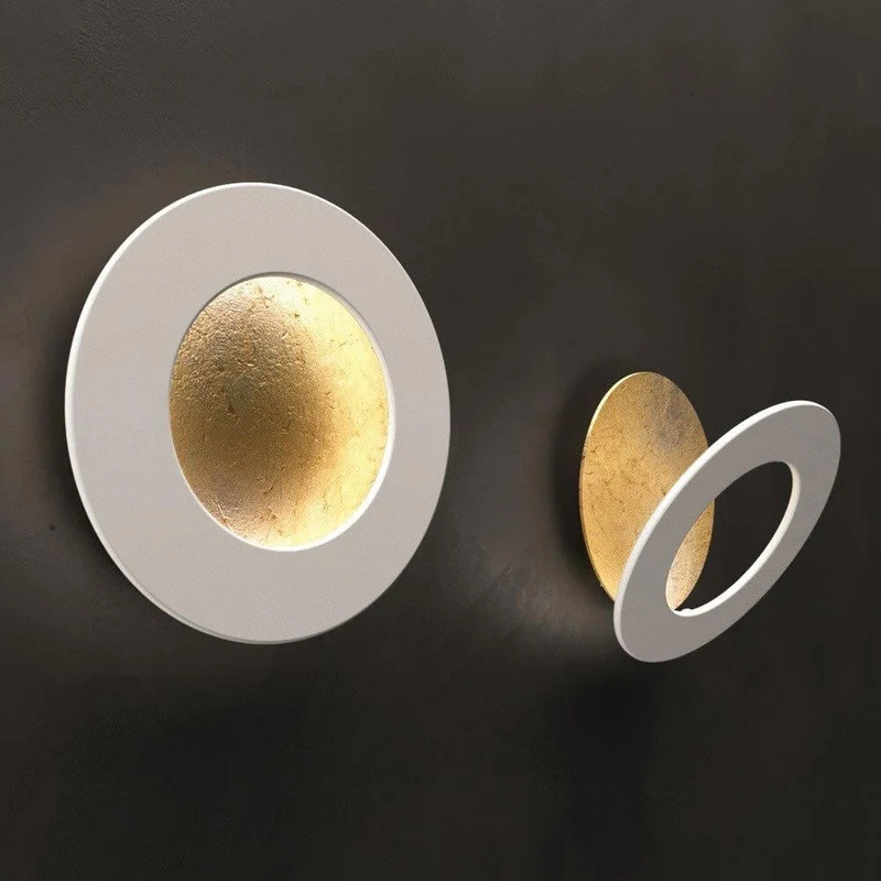 Icone LED Wandleuchte Vera Ø 26cm Gold, Weiß