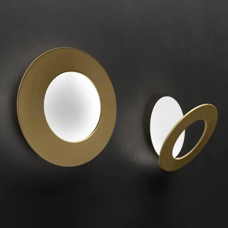 Icone LED Wandleuchte Vera Ø 21cm Weiß, Messing