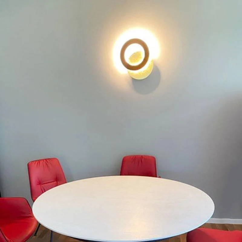 Icone LED Wandleuchte Vera Ø 31cm Gold, Rost