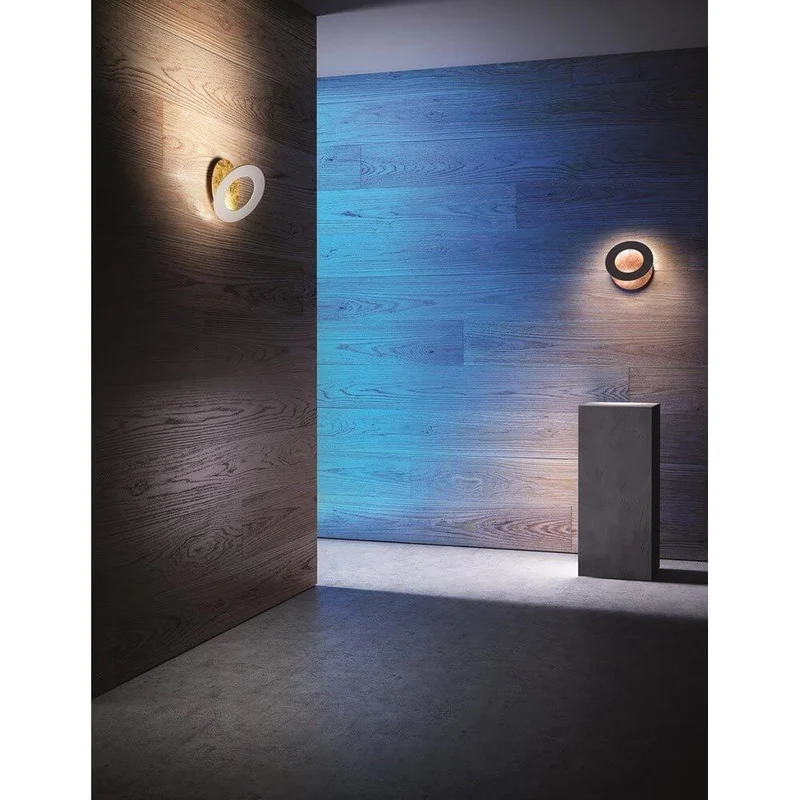 Icone LED Wandleuchte Vera Ø 31cm Gold, Weiß