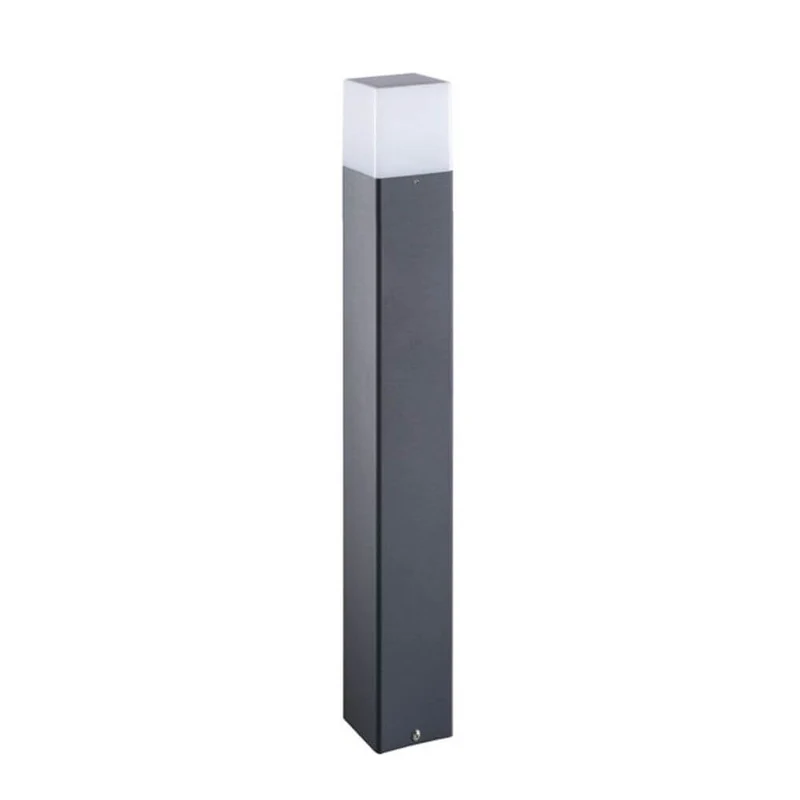 Eckige Pollerleuchte Vadra 80cm IP44 Anthrazit, Weiß