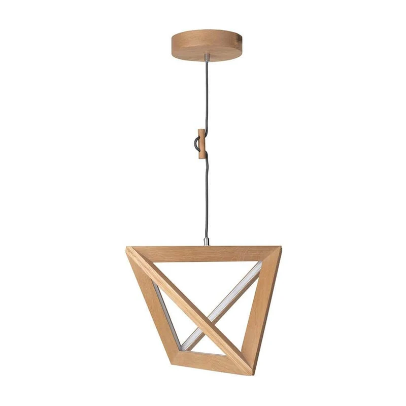 LED Pendellampe Trigonon 2500lm Eiche-Geölt