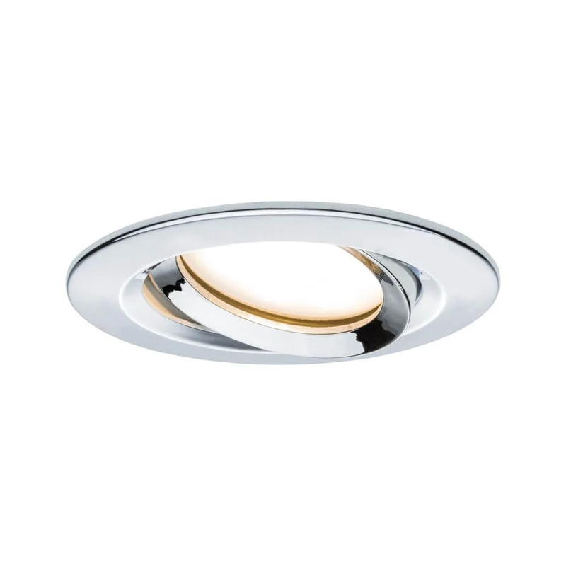 LED Einbaustrahler Nova Plus Coin Dimmbar IP65 2700K Chrom