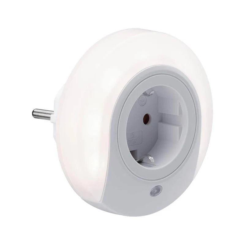 LED Steckerlicht Bilby rund mit Sensor 3000K Weiß