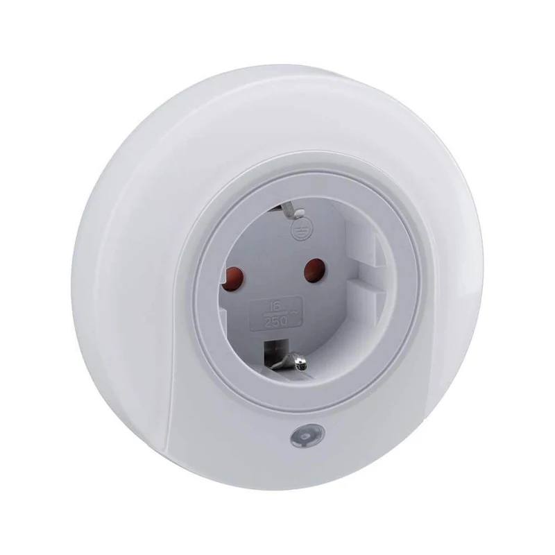 LED Steckerlicht Bilby rund mit Sensor 3000K Weiß