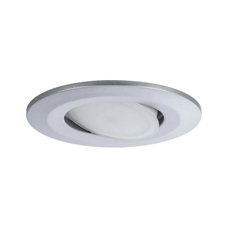 10er-Set LED Einbaulampen Calla IP65 schwenkbar 4000K Chrom-Matt