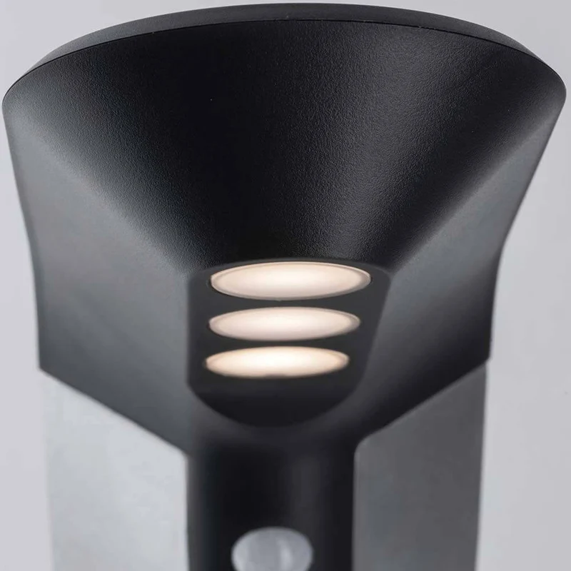 LED Solar Pollerleuchte Soley mit Sensor IP44 3000K Anthrazit