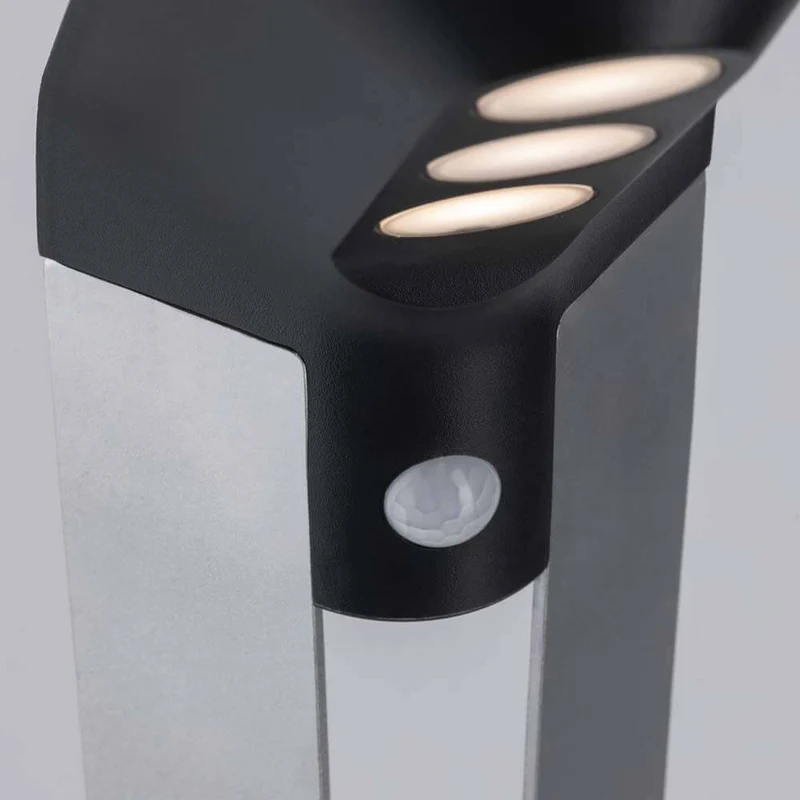LED Solar Pollerleuchte Soley mit Sensor IP44 3000K Anthrazit