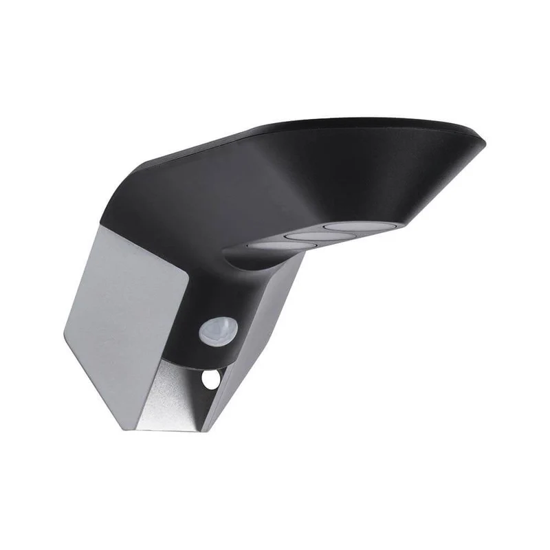 LED Solar Wandlampe Soley mit Bewegungsmelder IP44 3000K Anthrazit