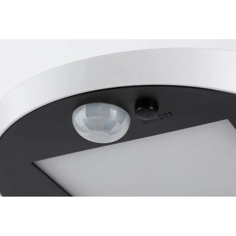 LED Solar Wandlampe Ryse mit Bewegunsmelder IP44 3000K Weiß