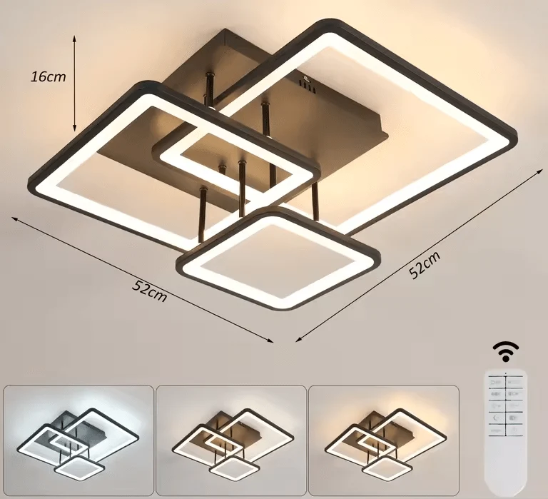 Plafonnier Rectangle Blanc Led