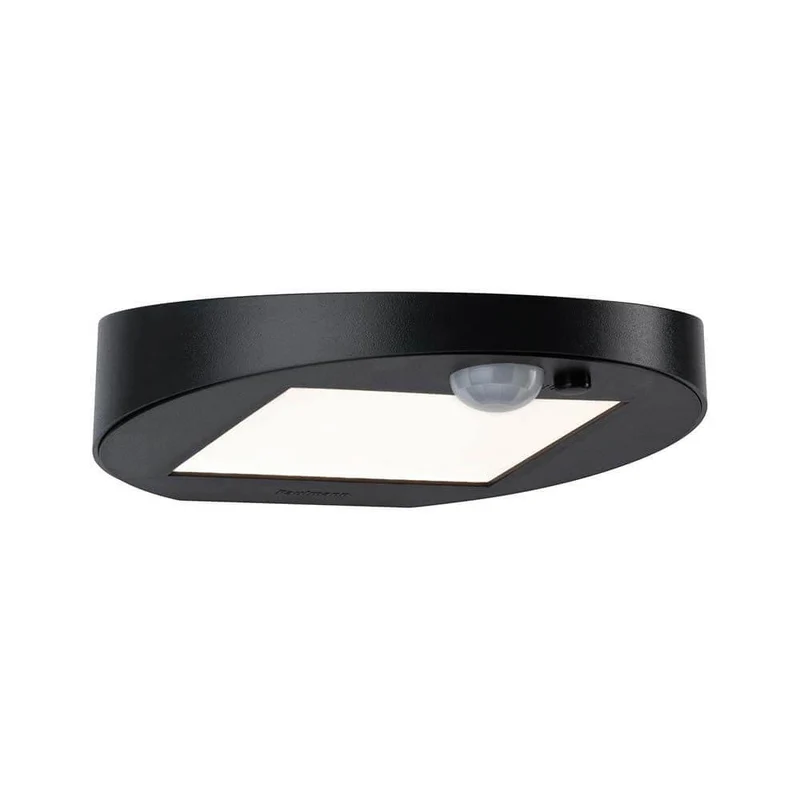 LED Solar Wandleuchte Ryse mit Sensor IP44 3000K Anthrazit