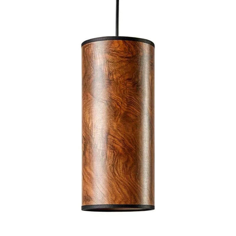 Holz-Hängeleuchte Nux Nussbaum Maser