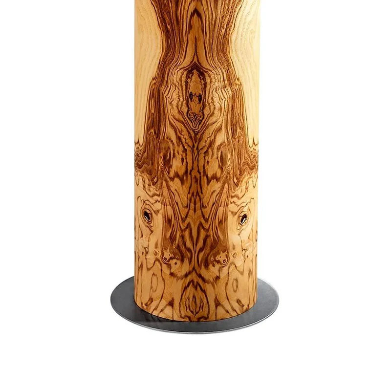 LED Holz-Stehleuchte Lucerna 160cm Olivesche Maser