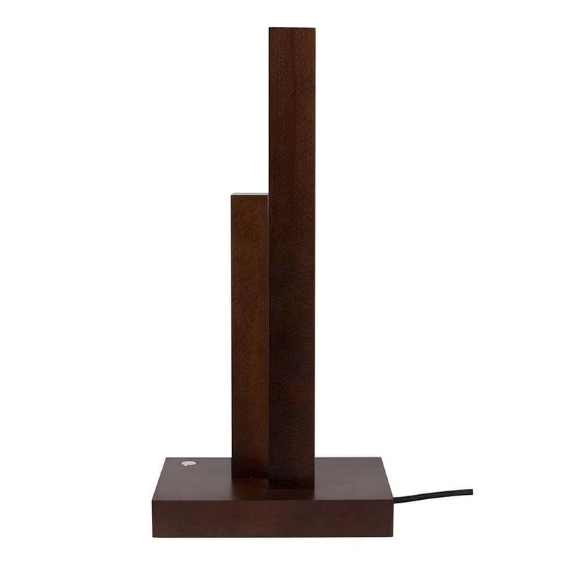 LED Tischlampe Manhattan Touch-Dimmer 910lm Nuss