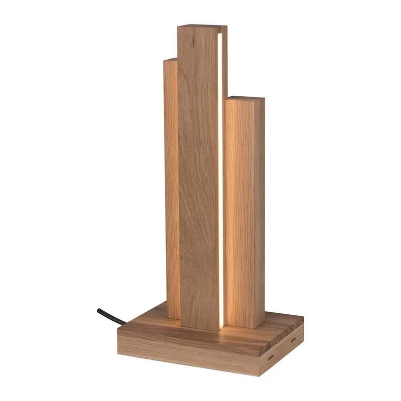 LED Tischleuchte Manhattan Touch-Dimmer 1470lm Eiche-Geölt