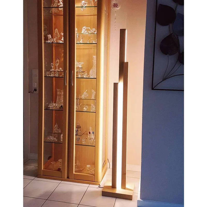 LED Stehlampe Soho Touch-Dimmer 5600lm Eiche-Geölt