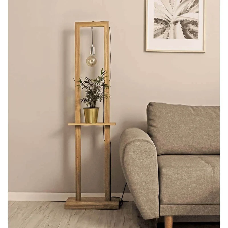 Stehlampe Monopod Eiche-Geölt