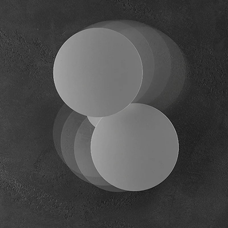 Lodes Puzzle Round Outdoor Double LED Wandlampe