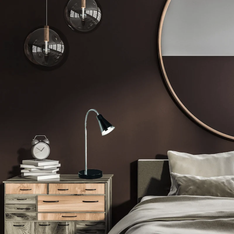 Lampe De Chevet Acier Noir