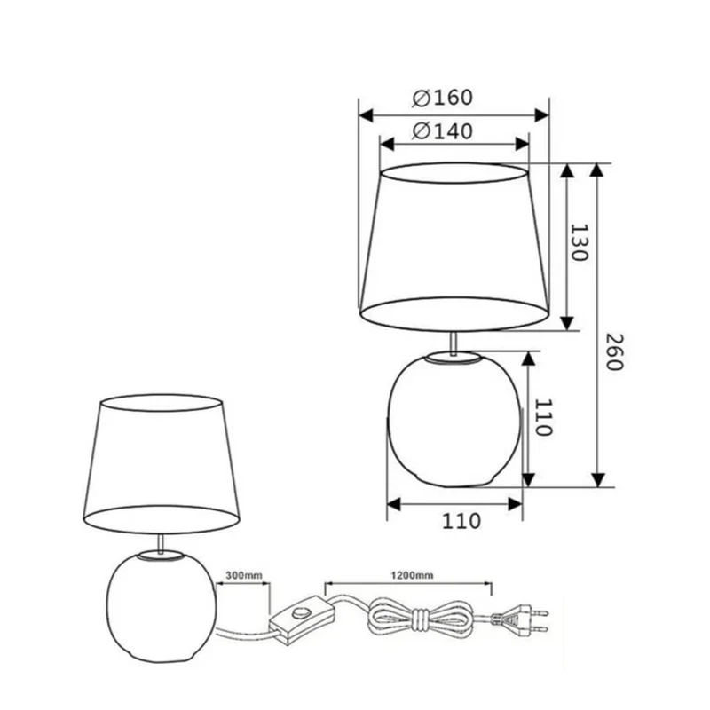 Lampe Bleu