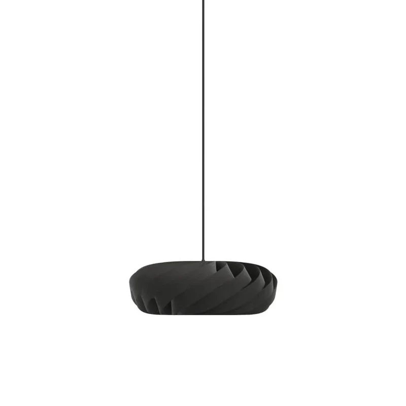TR5 Pendel Ø40 - Sort Birk - Organisk lamel-design af Tom Rossau